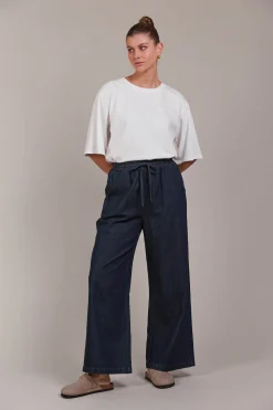 Pepi Wide Denim Pant - Oxford
