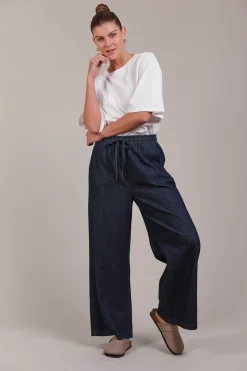 Pepi Wide Denim Pant - Oxford