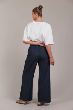 Pepi Wide Denim Pant - Oxford