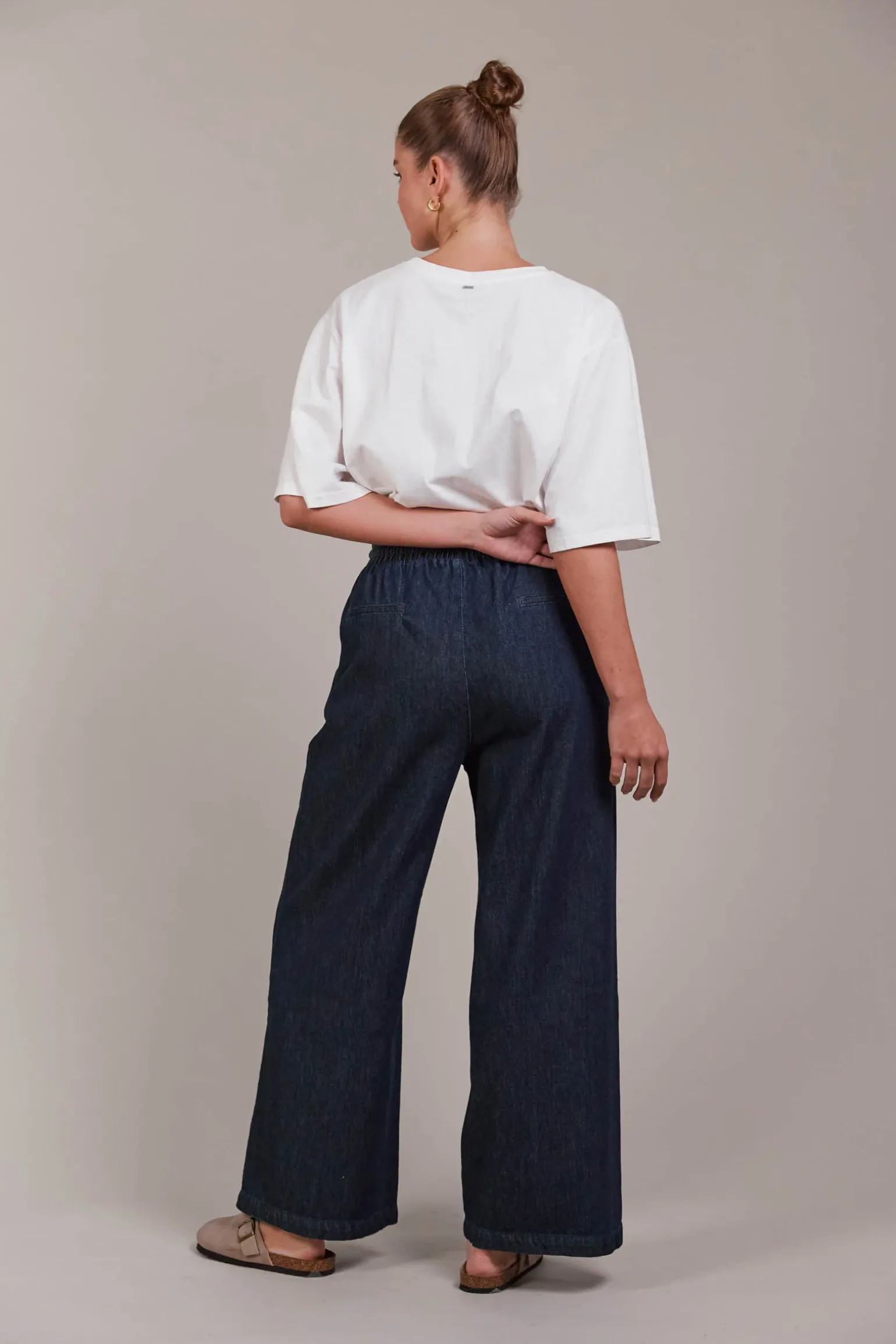 Pepi Wide Denim Pant - Oxford