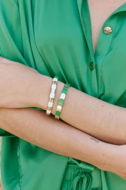 Playa Cuff - Opal/Gold