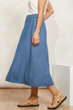 Playa Midi Skirt - Denim