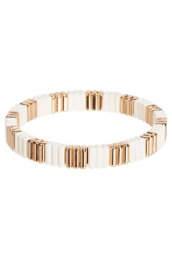 Santani Cuff - Ecru/Gold
