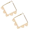 Seraphic Earring - Natural Square