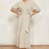 Seraphic Tie Dress - Dune