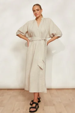 Seraphic Tie Dress - Dune