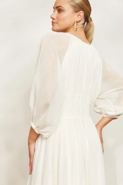 Sereno Maxi Dress - Pearl