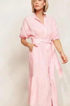 Sojourn Stripe Dress - Cameo