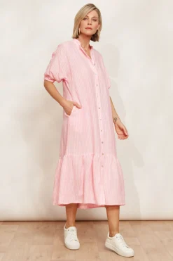 Sojourn Stripe Dress - Cameo