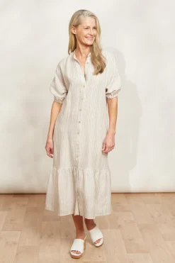 Sojourn Stripe Dress - Dune