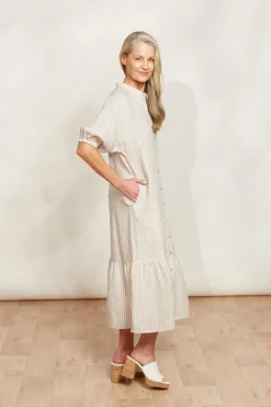 Sojourn Stripe Dress - Dune