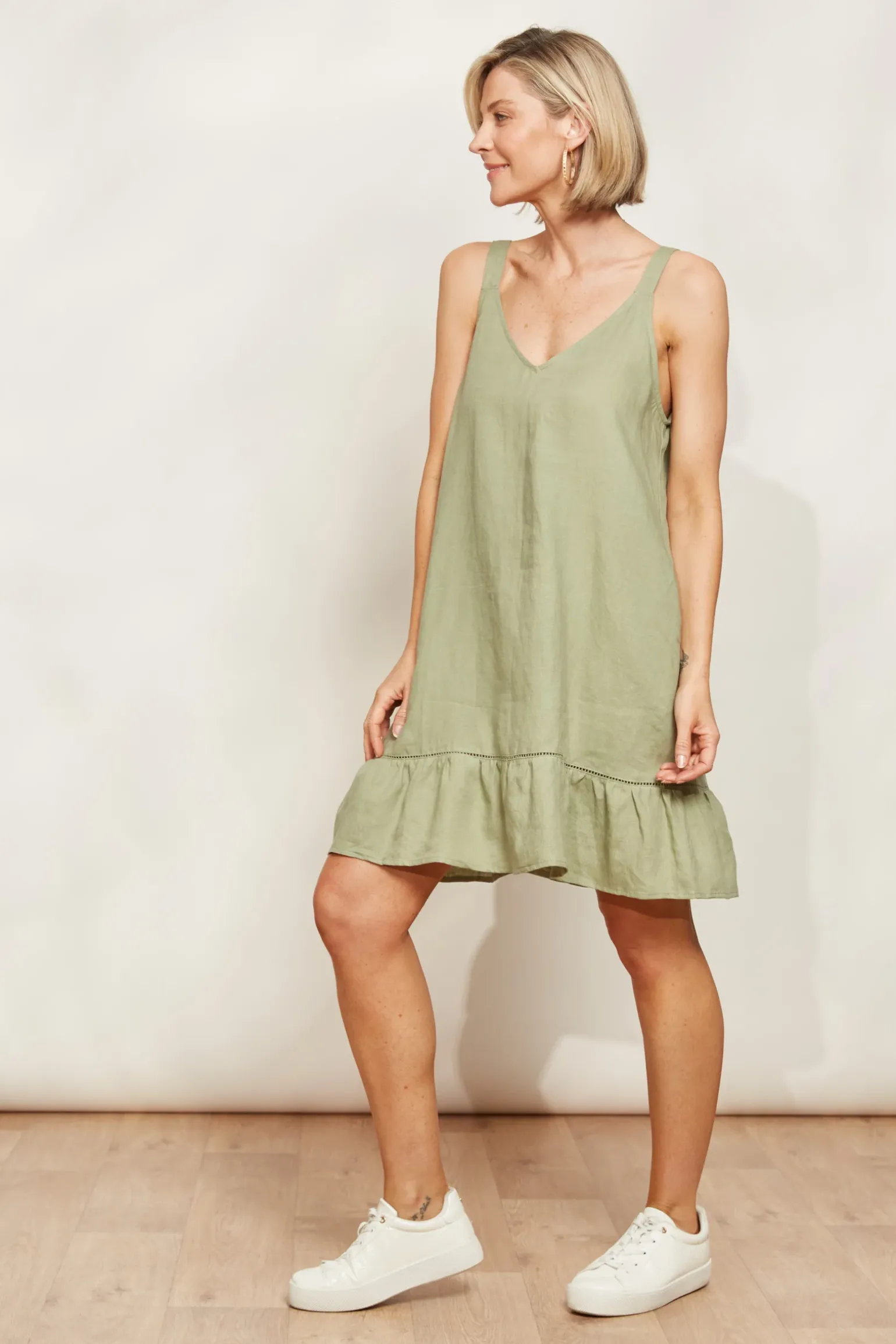 Sojourn Tank Dress - Aloe
