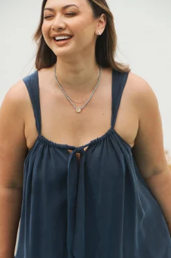 Solace Necklace - Gold/Grey