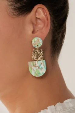 Solstice Mint Earring - Drop