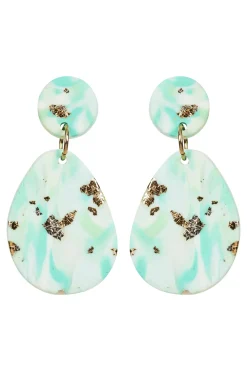 Solstice Mint Earring - Teardrop