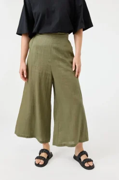 Studio Crop Pant - Khaki