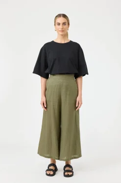 Studio Crop Pant - Khaki