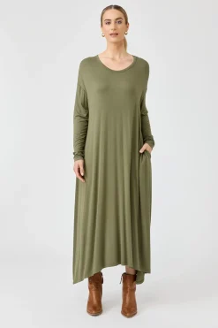 Studio Jersey Dress - Fern