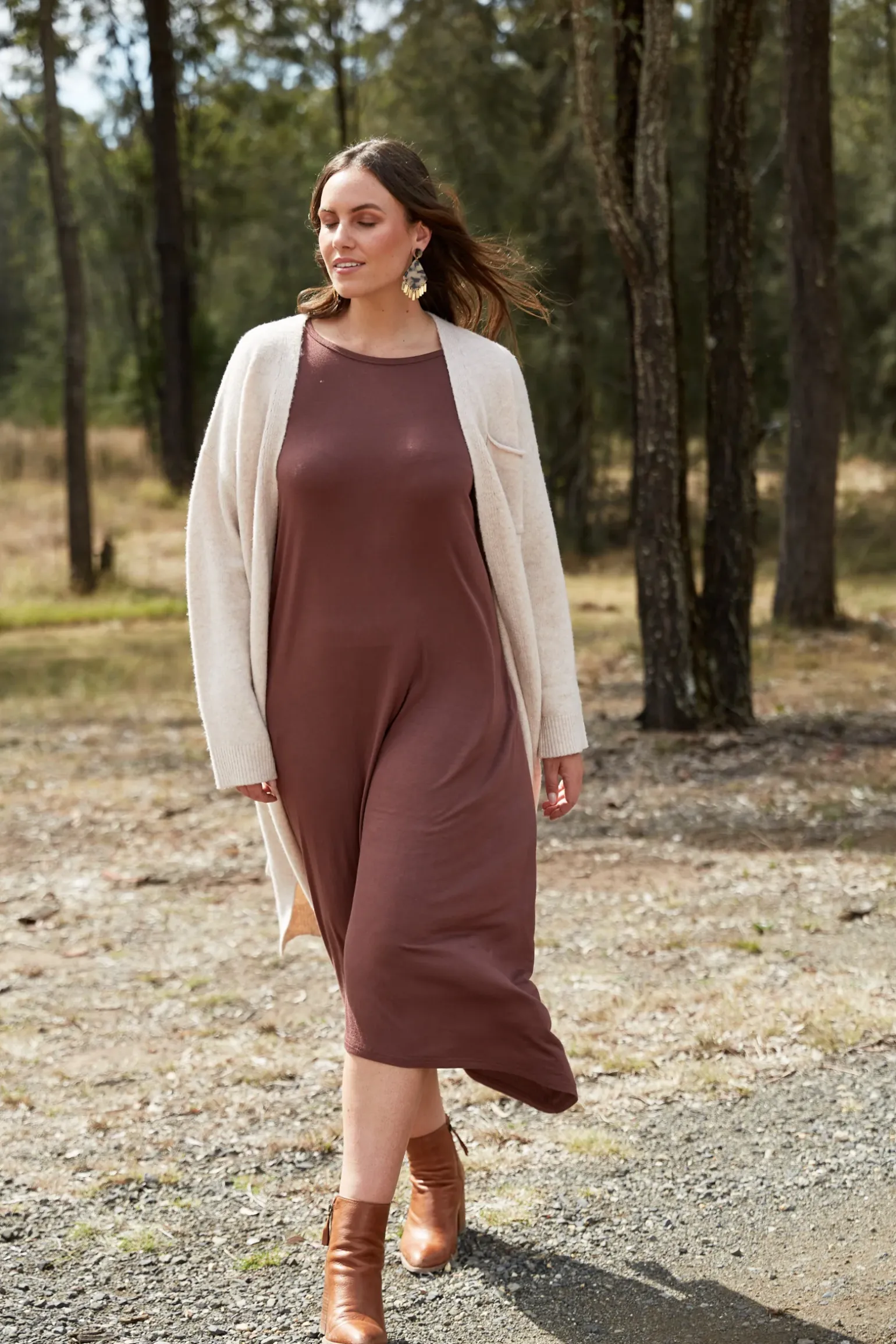 Studio Jersey Dress - Mocha
