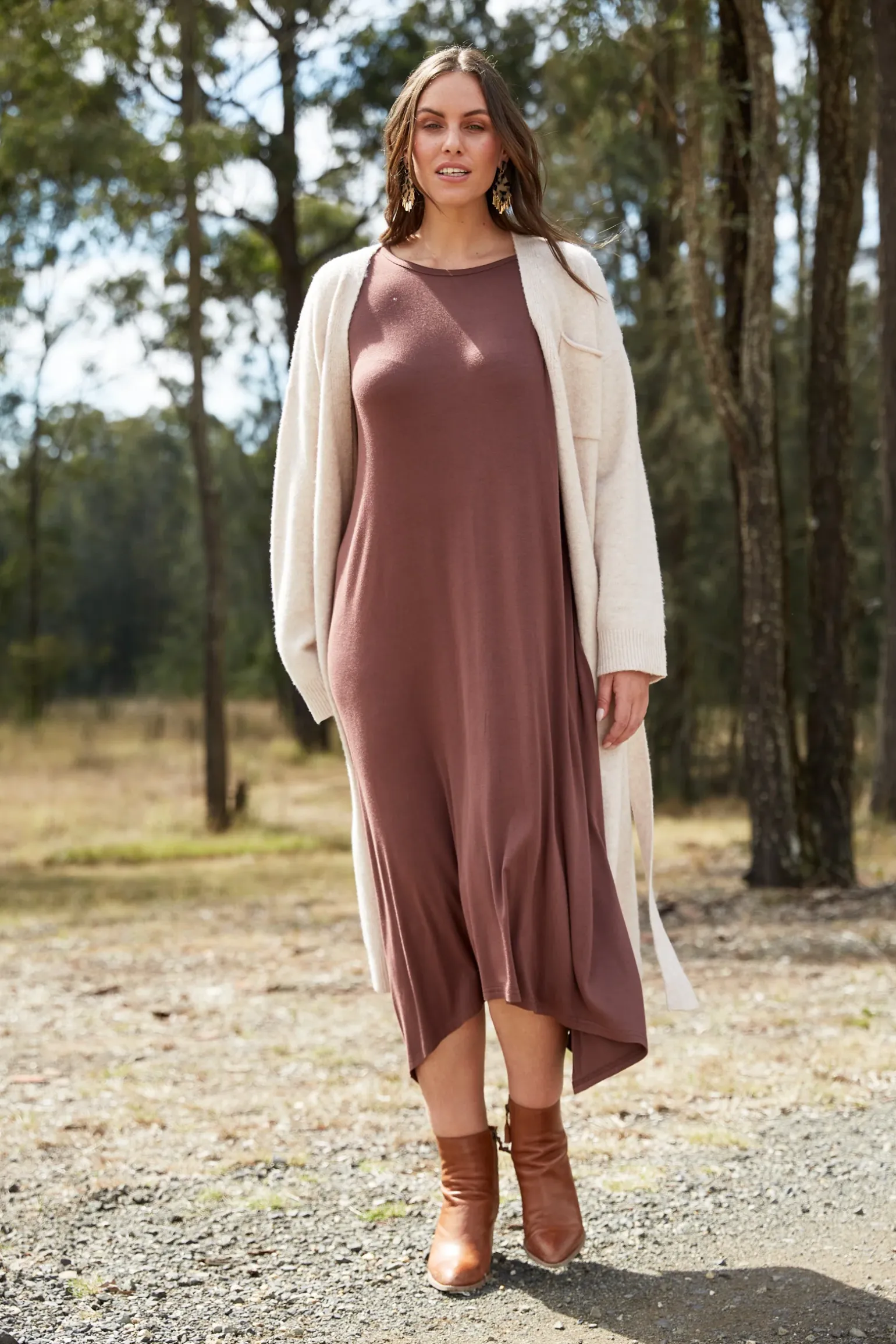 Studio Jersey Dress - Mocha