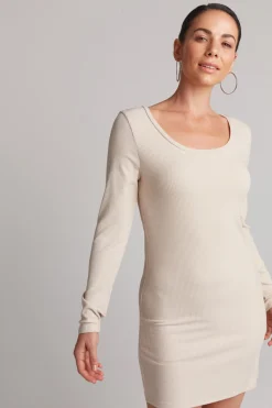 Studio Jersey Mini Dress - Tusk