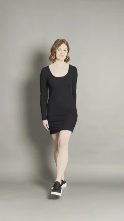 Studio Jersey Mini Dress - Ebony