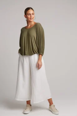 Studio Jersey Relaxed Top - Fern