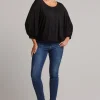 Studio Jersey Relaxed Top - Ebony
