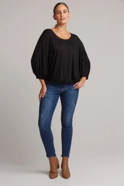 Studio Jersey Relaxed Top - Ebony
