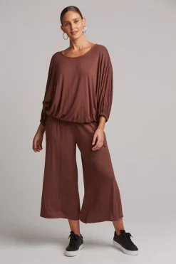 Studio Jersey Relaxed Top - Mocha
