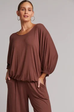 Studio Jersey Relaxed Top - Mocha