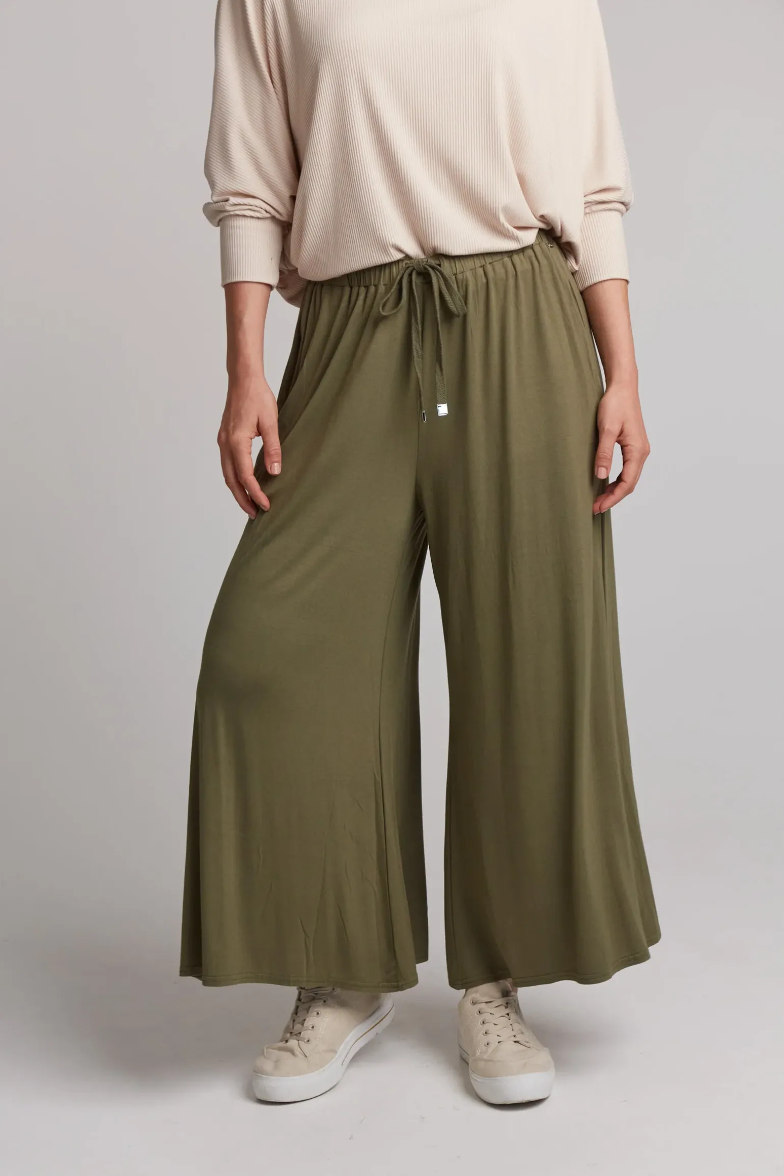Studio Jersey Tie Pant - Fern