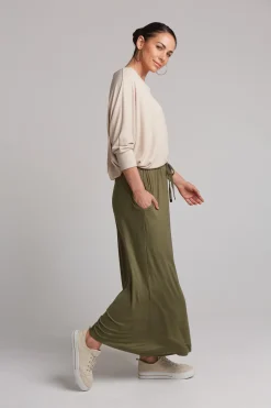 Studio Jersey Tie Pant - Fern