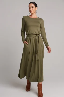 Studio Jersey Tie Skirt - Fern