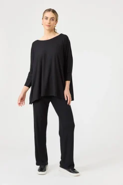 Studio Jersey Top - Ebony