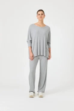Studio Jersey Top - Gray