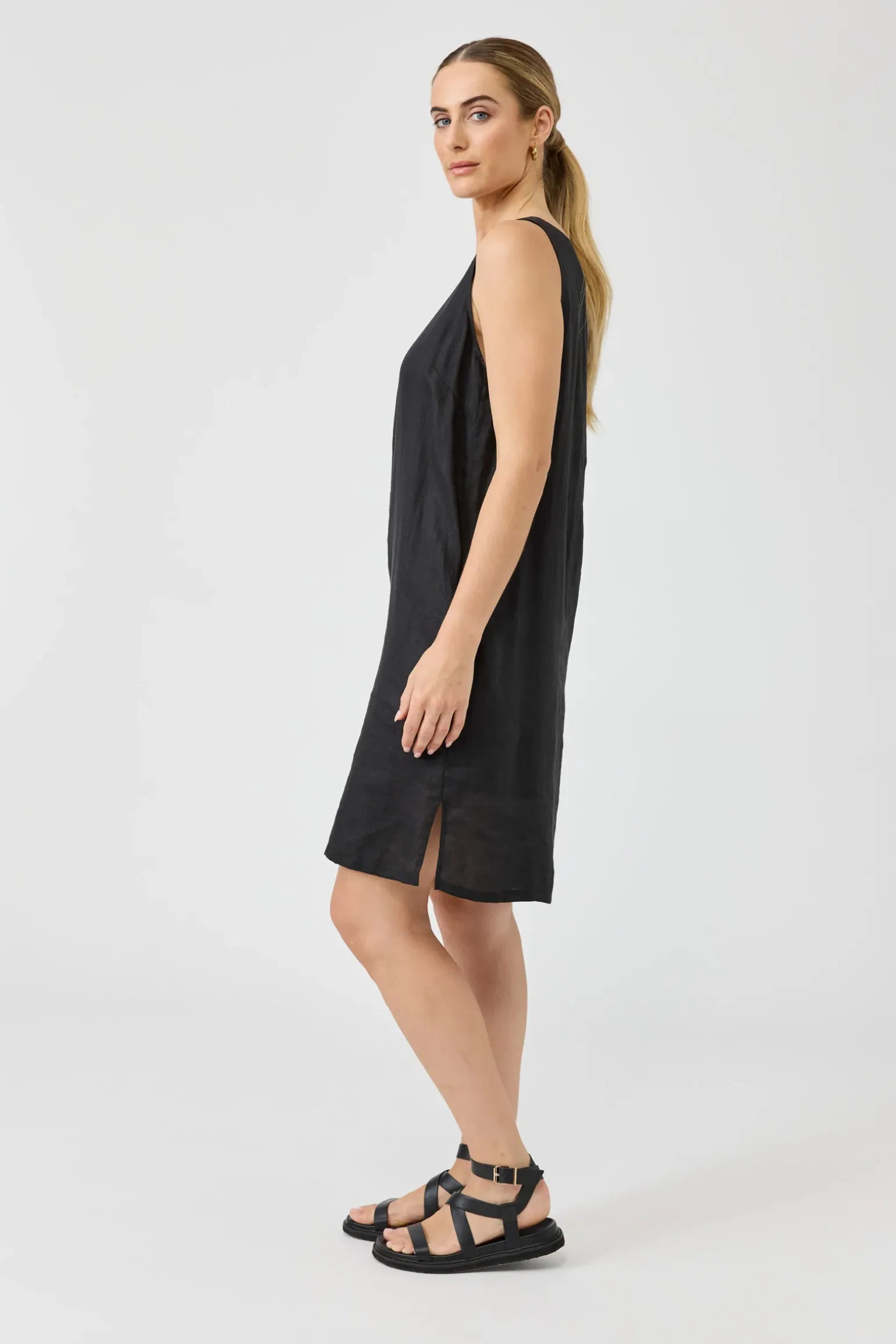 Studio Midi Dress - Ebony