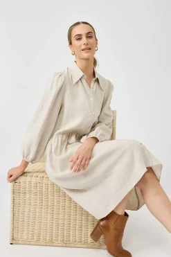 Studio Midi Shirt Dress - Tusk