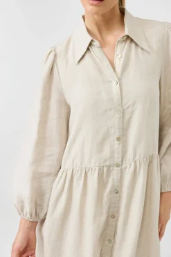 Studio Midi Shirt Dress - Tusk