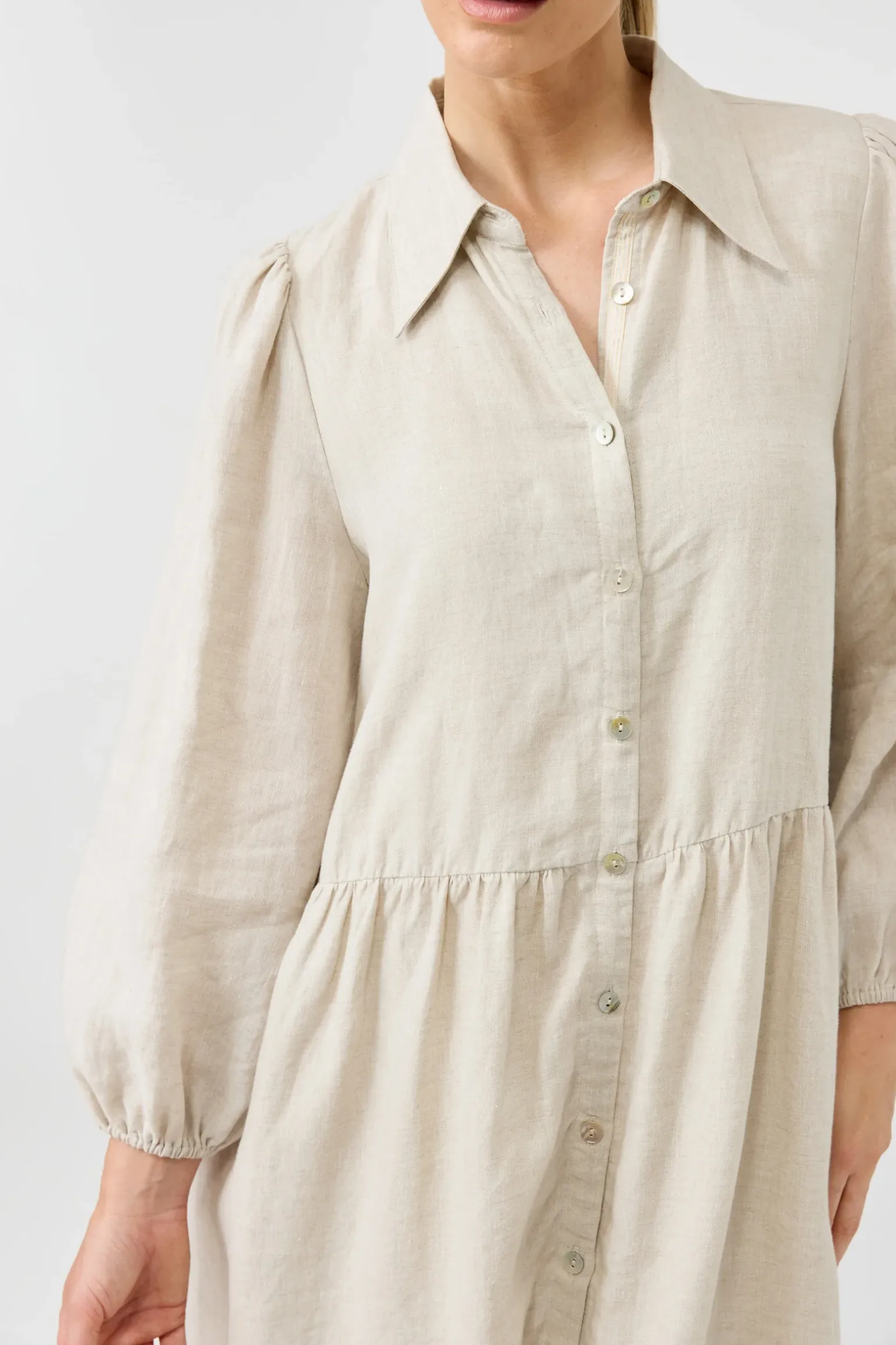 Studio Midi Shirt Dress - Tusk