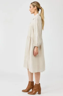Studio Midi Shirt Dress - Tusk
