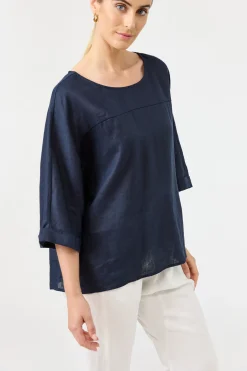 Studio Relaxed Top - Navy