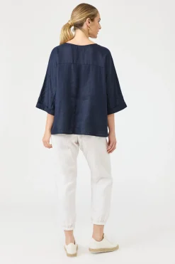 Studio Relaxed Top - Navy