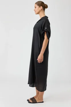 Studio Shirt Dress - Ebony