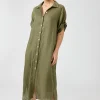 Studio Shirt Dress - Khaki