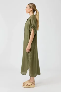 Studio Shirt Dress - Khaki