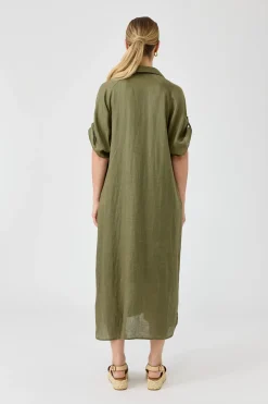 Studio Shirt Dress - Khaki