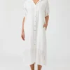 Studio Shirt Dress - Salt