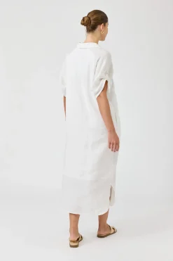 Studio Shirt Dress - Salt
