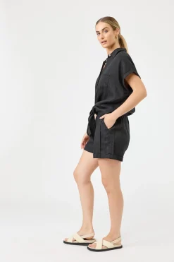 Studio Tie Shirt - Ebony